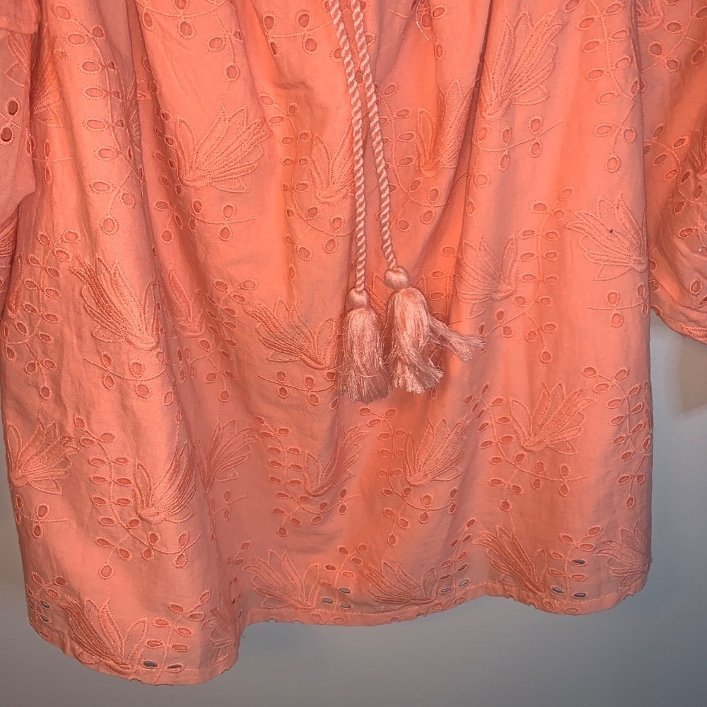 Anthropologie Jane Eyelet Off the Shoulder Top - Picture 11 of 11
